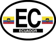 Ecuador Flag It Oval Decal