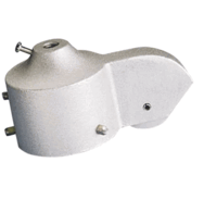 Eder IH-1 Internal Halyard Truck - Rope Style - Fits 3-1/2 in. Pole - Silver
