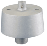 Eder IHT-VS Internal Halyard Truck - Rope Style, Threaded, Stationary - Silver