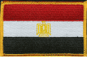 Egypt Flag Patch - Rectangle