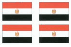 Egyptian Flag Stickers - Sheet of 50