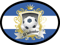 El Salvador Soccer Flag It Oval Decal