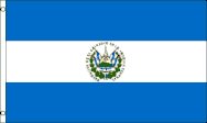 El Salvador 3x5 Nylon Flag - Imported