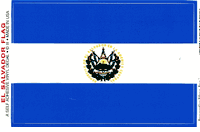 El Salvador Flag Decal Stickers