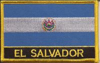 El Salvador Flag Patch with Name