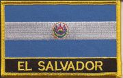 El Salvador Flag Patch with Name