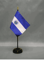 El Salvador Miniature Flag