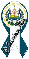 El Salvador Pride Car Ribbon Magnet