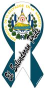 El Salvador Pride Car Ribbon Magnet