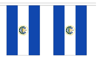 El Salvador String Flag Bunting