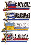 Embroidered Country Patches