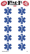 EMS Flag Stickers 50 Stickers per package 