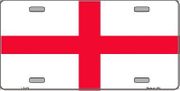 England St. George Cross Flag License Plate