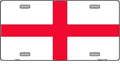 England St. George Cross Flag License Plate
