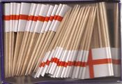 England St. George's Cross Flag Toothpicks