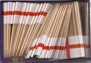 England St. George's Cross Flag Toothpicks