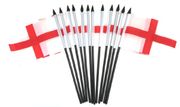 England St. George's Cross 4"x6" Polyester - 12 Per Pack