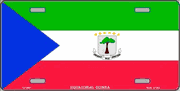 Equatorial Guinea Flag License Plate
