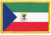 Equatorial Guinea Flag Patch - Rectangle