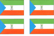 Equatorial Guinea Flag Stickers