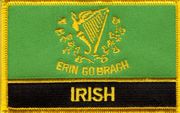 Erin Go Bragh Flag Patch with Name