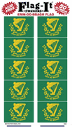 Erin Go Bragh Flag Stickers 50 Stickers per package