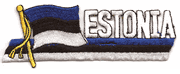 Estonia Descriptive Flag Patch