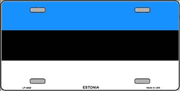 Estonia Flag License Plate