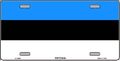 Estonia Flag License Plate