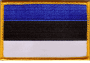 Estonia Flag Patch - Rectangle