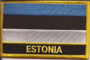 Estonia Flag Patch with Name