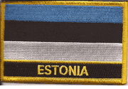 Estonia Flag Patch with Name