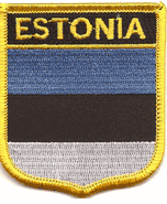 Estonia Flag Shield Patch