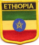 Ethopia Flag Shield Patch