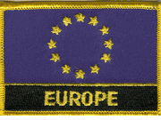 European Flag Patch with Name