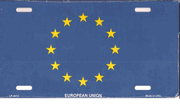 European Union License Plate
