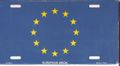 European Union License Plate
