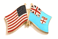 Fiji Flag Lapel Pin - Double
