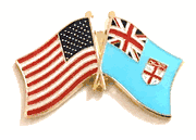 Fiji Flag Lapel Pin - Double