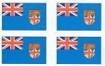 Fiji Flag Stickers - Sheet of 50