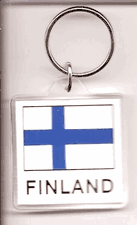 Finland Flag Keyring Style #1