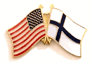 Finland Flag Lapel Pin - Double