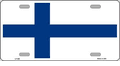 Finland Flag License Plate
