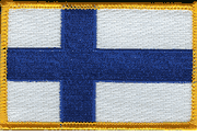 Finland Flag Patch - Rectangle