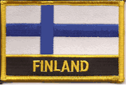 Finland Flag Patch with Name