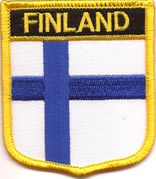 Finland Flag Shield Patch