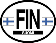 Finland Flag It Oval Decal
