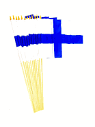 Finland Stick Flags 12" x 18"