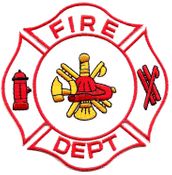Fire Department Maltese Patch - White