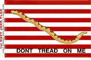 First Navy Jack Flag Decal - Large